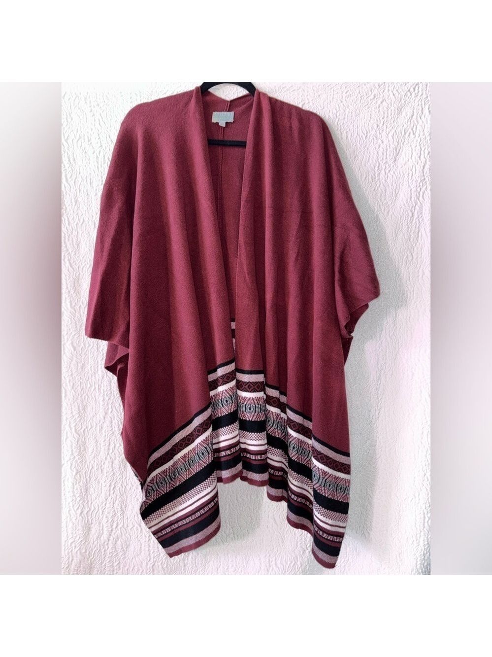 Joseph A. Shawl-Collarless Cape Wrap Shawl